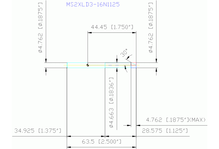 MS2XLD3/16N1125