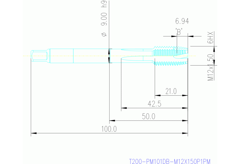 T200-PM101DB-M12X150P1PM