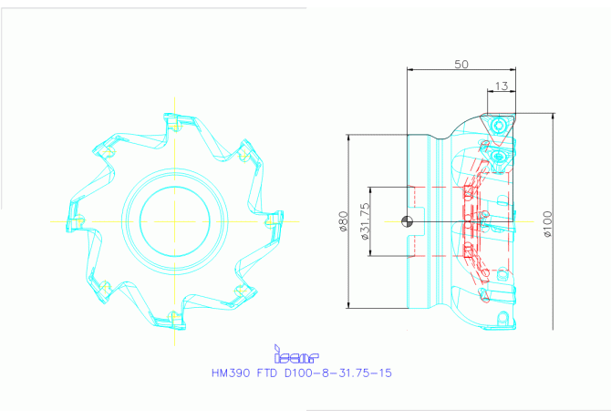 HM390 FTD D100-8-31.75-15