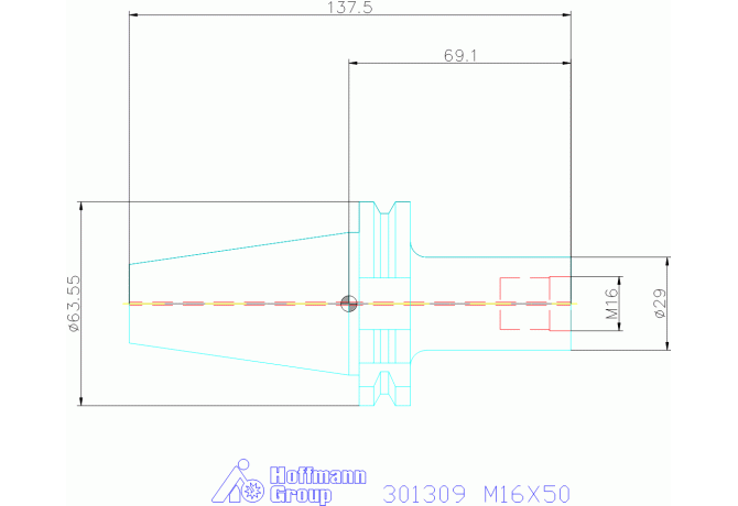 301309 M16X50