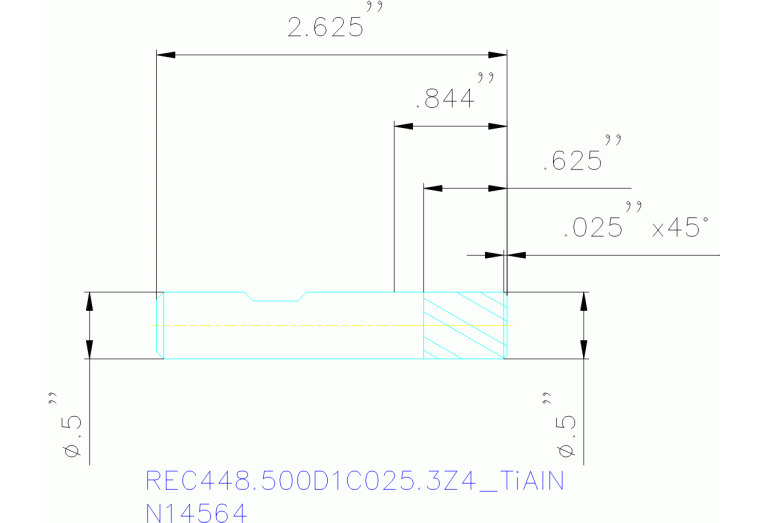 REC448.500D1C025.3Z4 TIALN