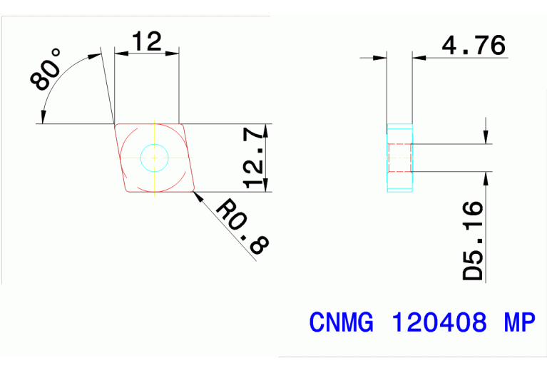 CNMG 120408 MP TT9225