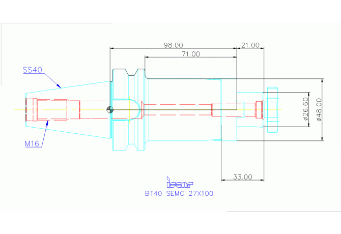 BT40 SEMC 27X100