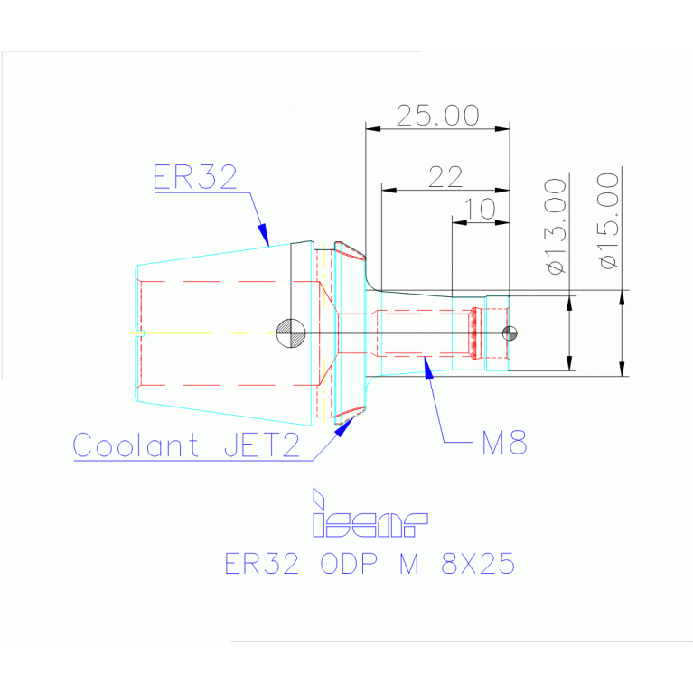 ER32 ODP M 8X25