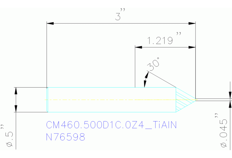 CM460.500D1C.0Z4 TIALN