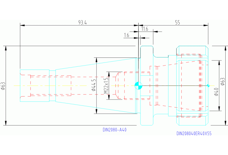 DIN208040ER40X55