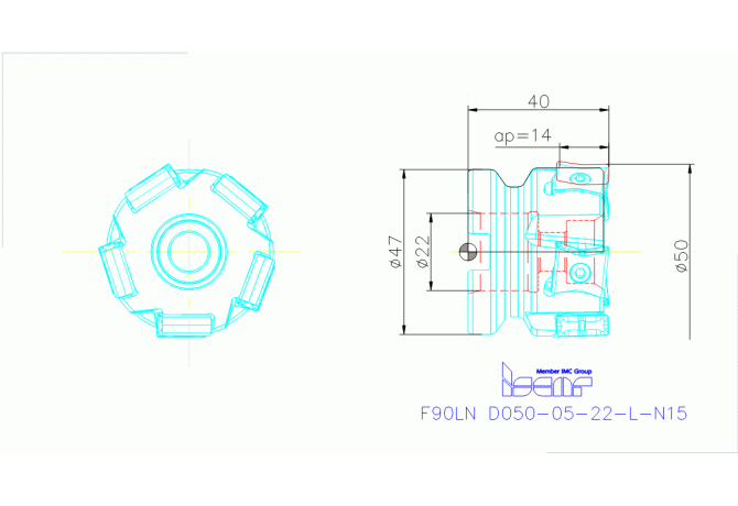 F90LN D050-05-22-L-N15