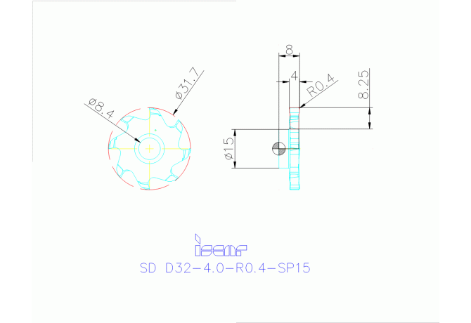 SD D32-4.0-R0.4-SP15 IC908