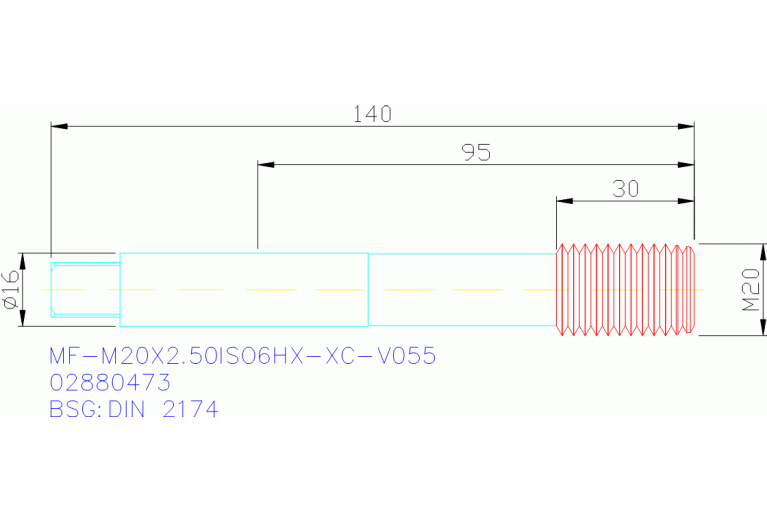 MF-M20X2.50ISO6HX-XC-V055