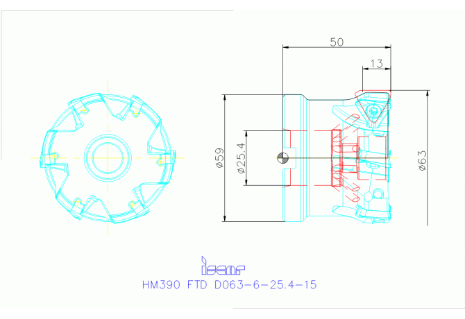 HM390 FTD D063-6-25.4-15