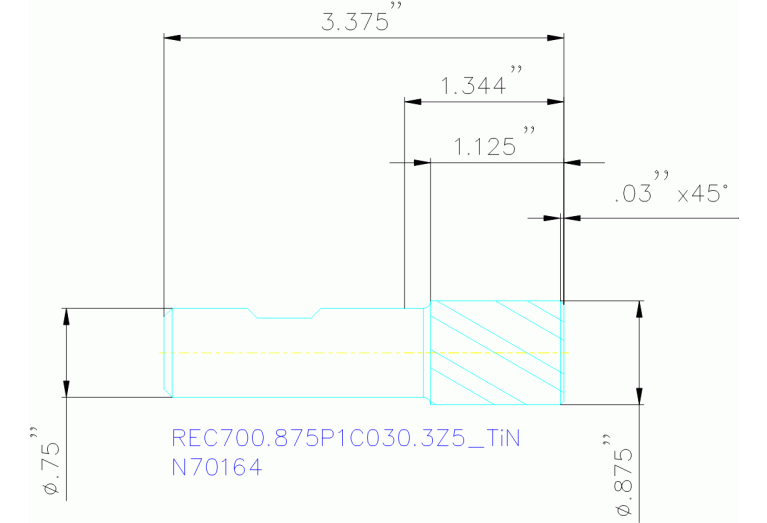 REC700.875P1C030.3Z5 TIN