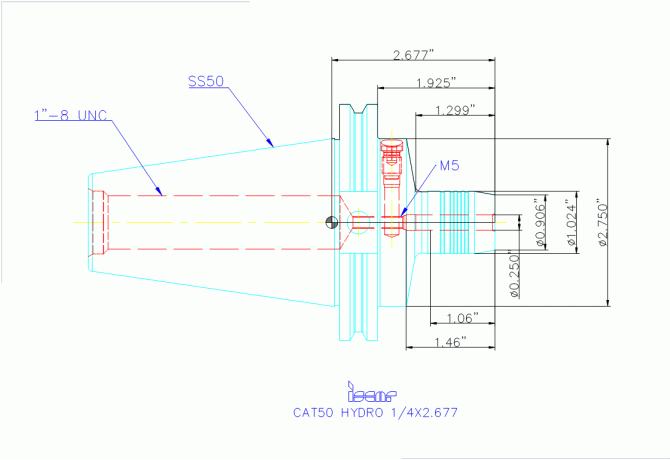 CAT50 HYDRO 1/4X2.677
