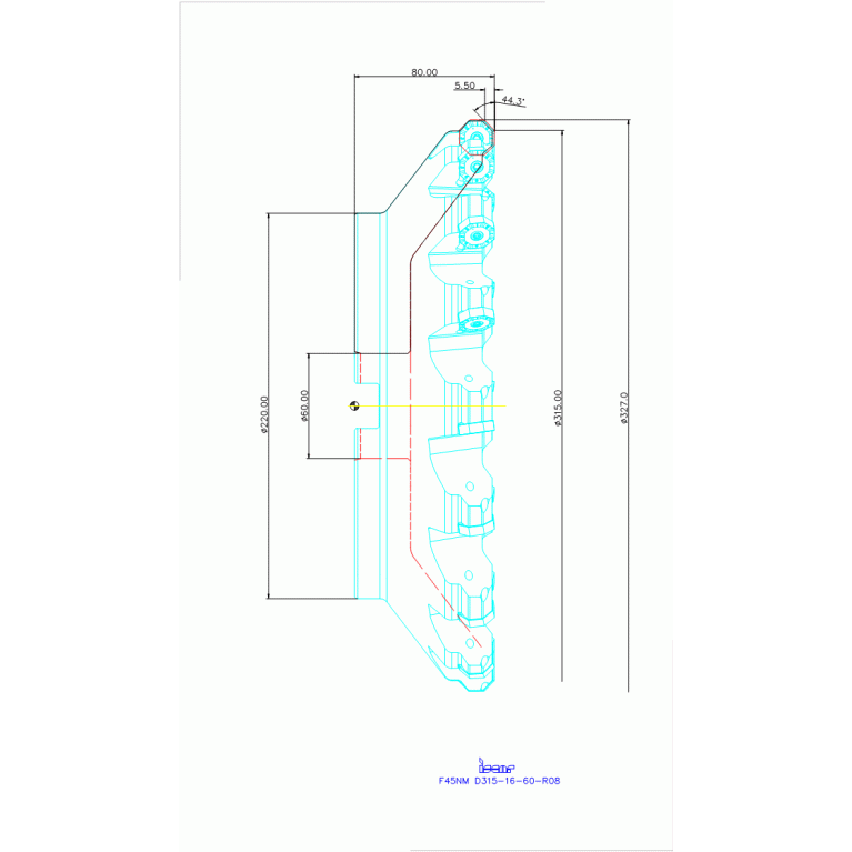 F45NM D315-16-60-R08