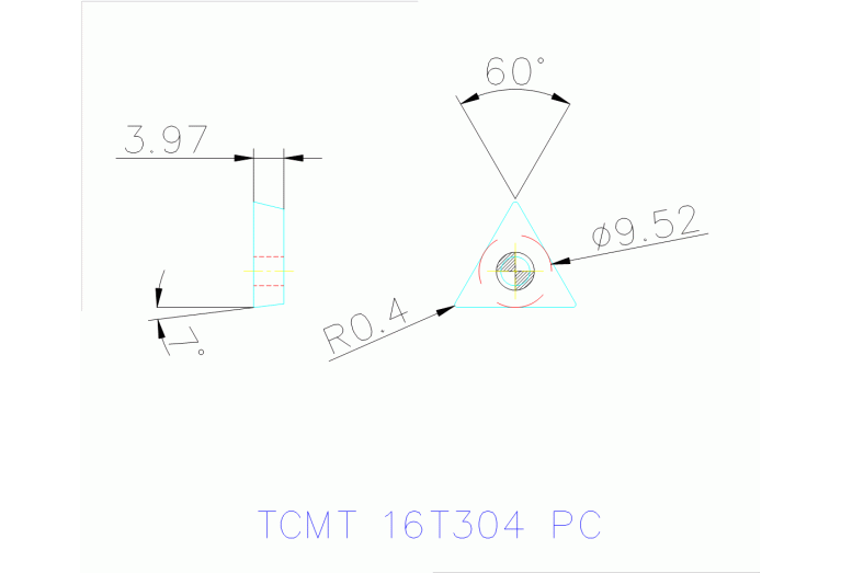TCMT 16T304 PC TT9080