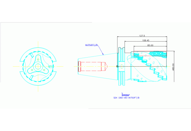 SDK D80-85-INT50FT/B