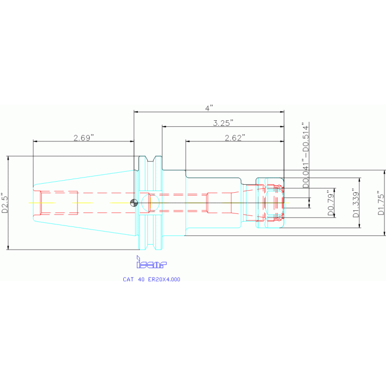 CAT40 ER20X3.937