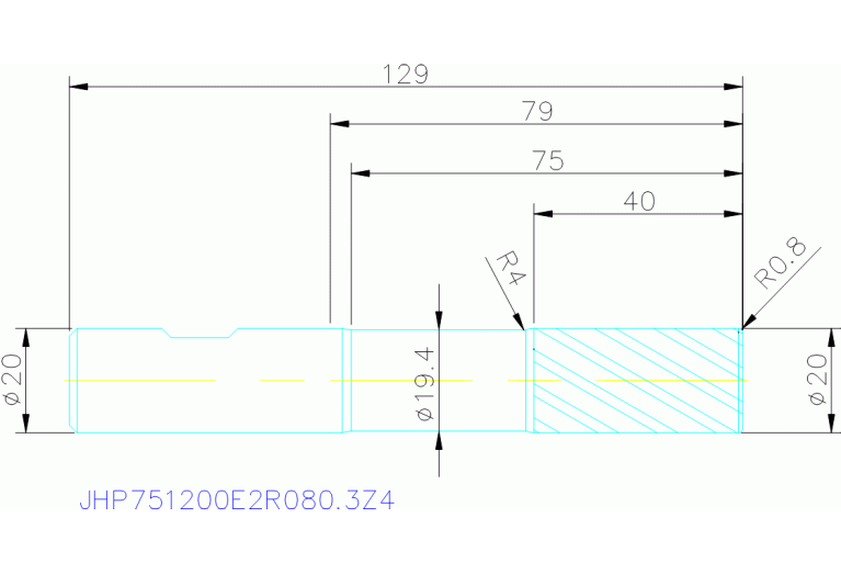 JHP751200E2R080.3Z4 HXT