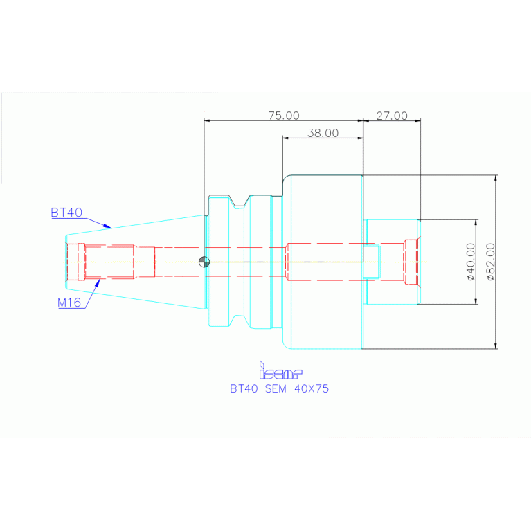 BT40 SEM 40X75