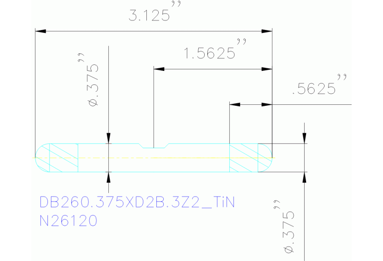 DB260.375XD2B.3Z2 TIN