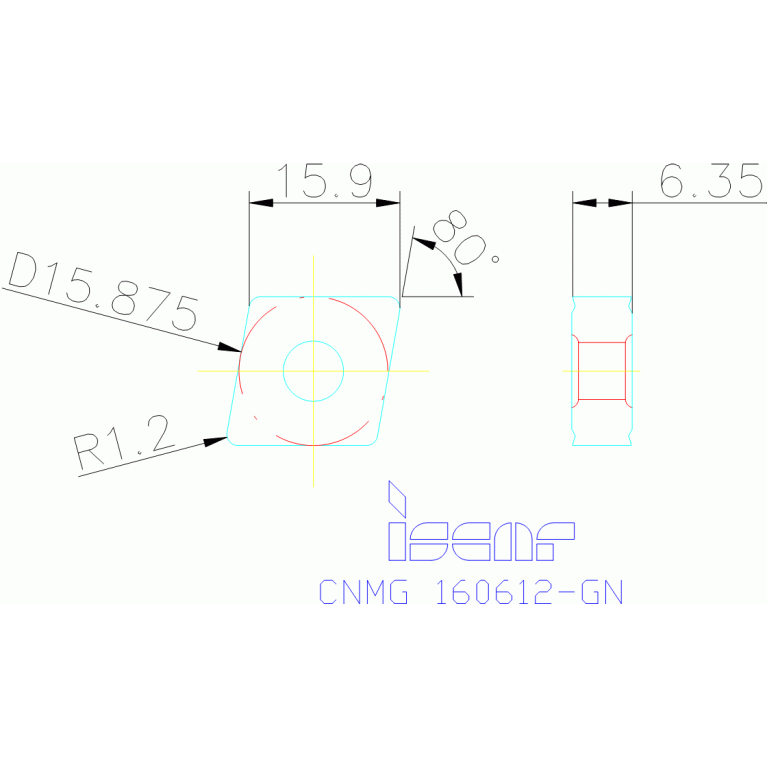 CNMG 160612-GN IC8150