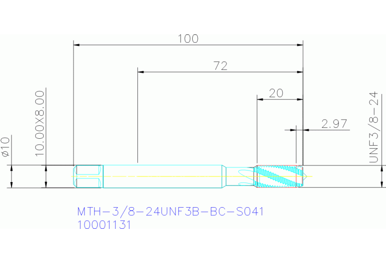 MTH-3/8-24UNF3B-BC-S041