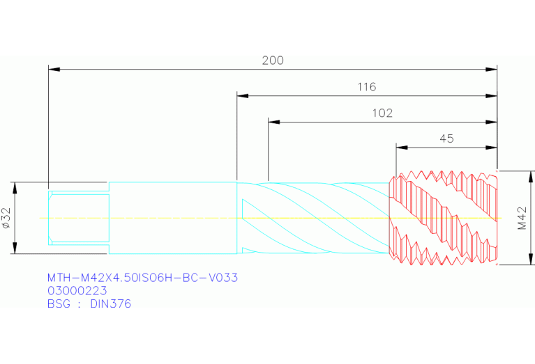 MTH-M42X4.50ISO6H-BC-V033