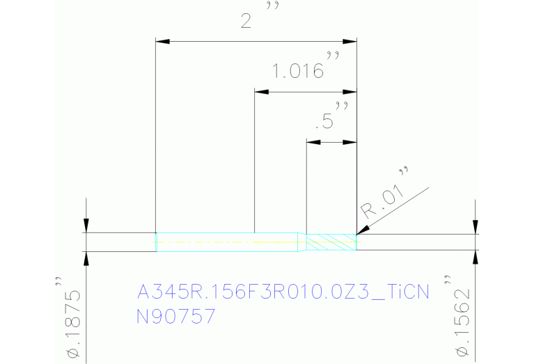 A345R.156F3R010.0Z3 TICN