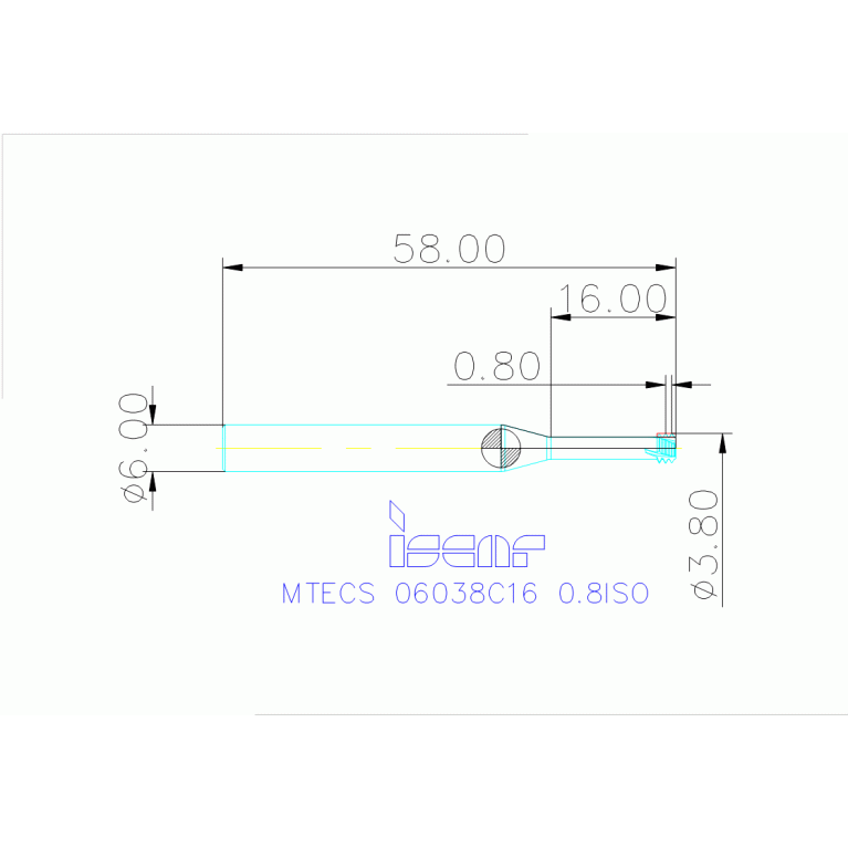 MTECS 06038C16 0.8ISO IC908