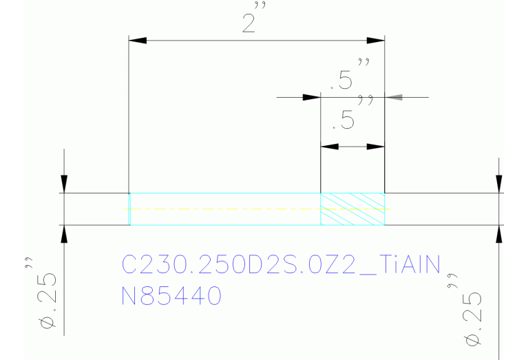 C230.250D2S.0Z2 TIALN