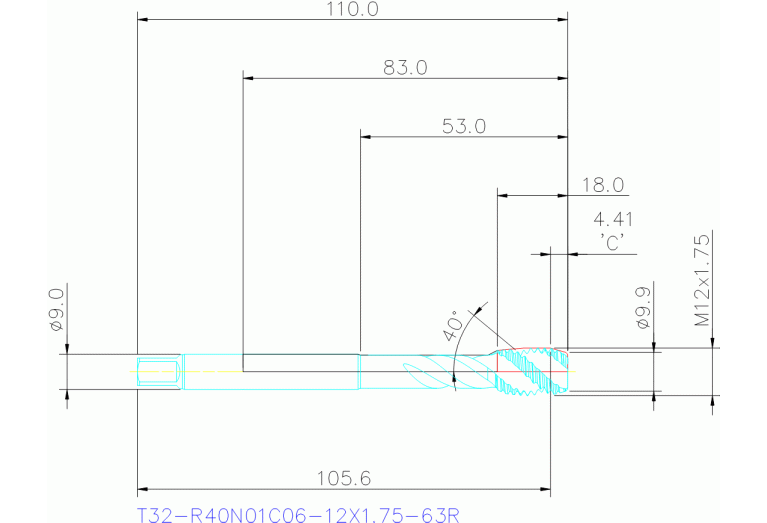T32-R40N01C06-12X1.75-63R