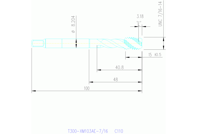 T300-XM103AE-7/16 C110