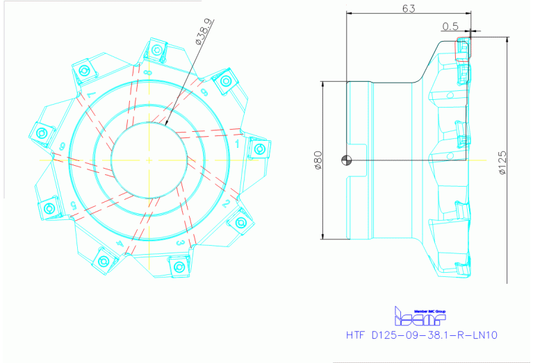 HTF D125-09-38.1-R-LN10