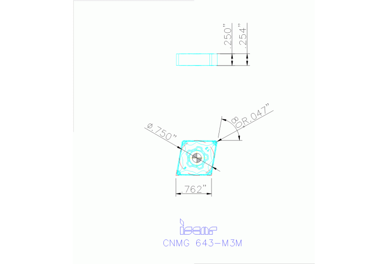 CNMG 190612-M3M IC830