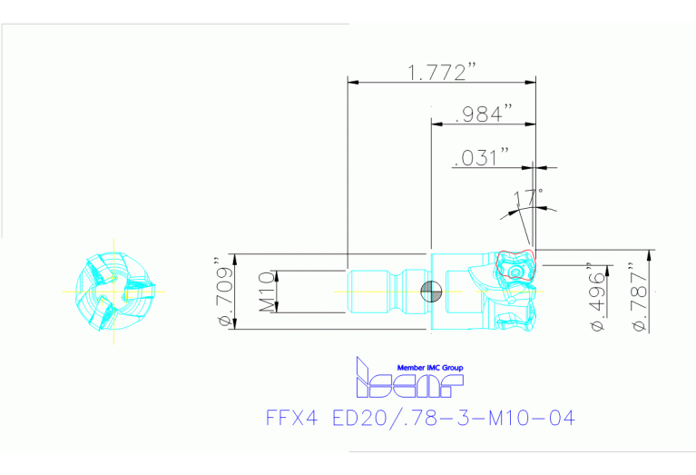 FFX4 ED20/.78-3-M10-04
