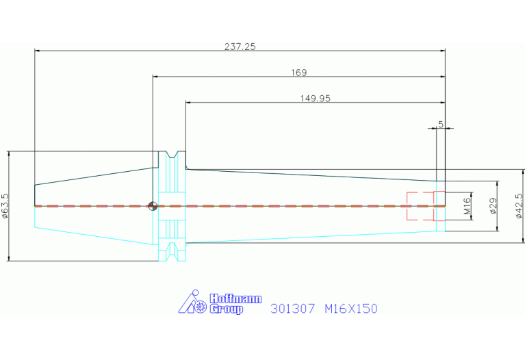 301307 M16X150