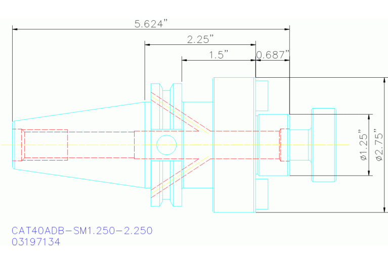 CAT40ADB-SM1.250-2.250-L1