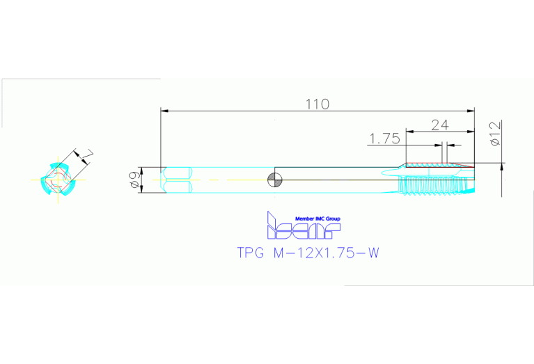 TPG M-12X1.75-W HE