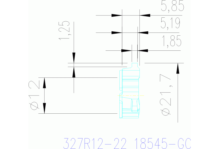 327R12-22 18545-GC 1025