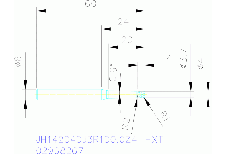 JH142040J3R100.0Z4-HXT