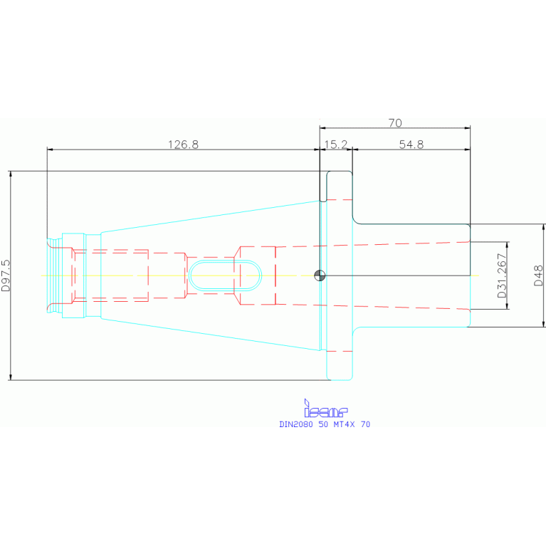 DIN2080 50 MT4X 70