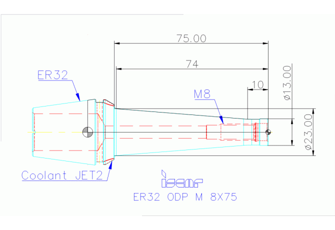 ER32 ODP M 8X75