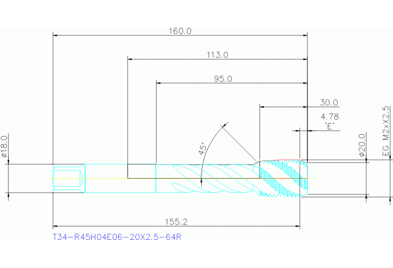T34-R45H04E06-20X2.5-64R
