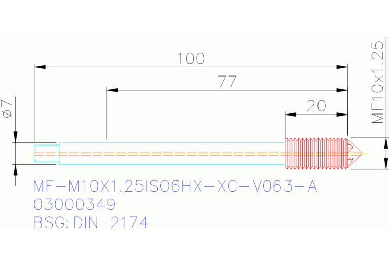 MF-M10X1.25ISO6HX-XC-V063-A