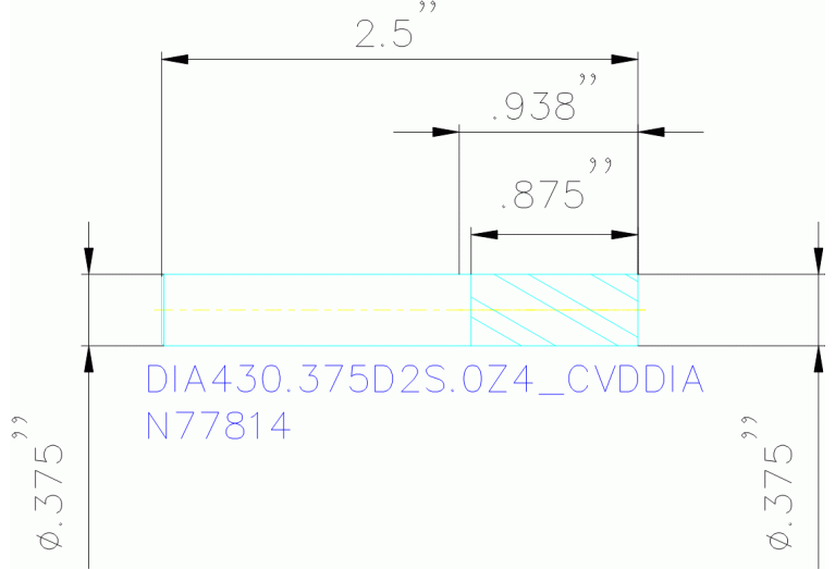 DIA430.375D2S.0Z4 CVDDIA