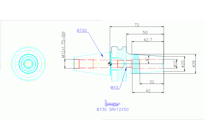 BT30 SRK12X50