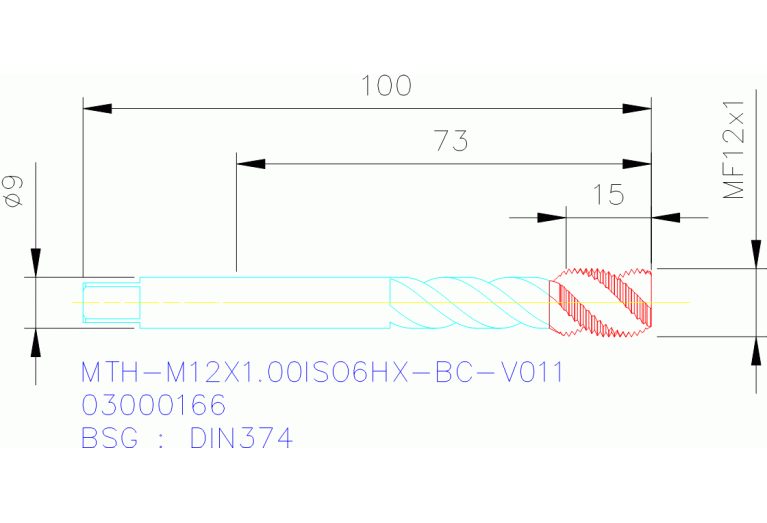 MTH-M12X1.00ISO6HX-BC-V011