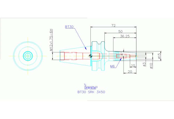BT30 SRK 3X50