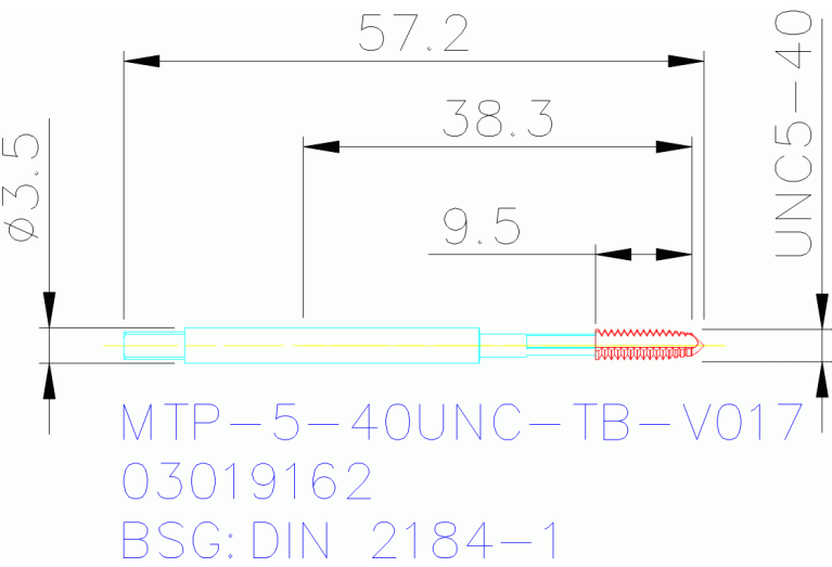 MTP-5-40UNC-TB-V017