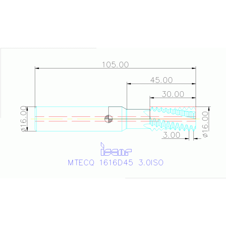 MTECQ 1616D45 3.0ISO IC908