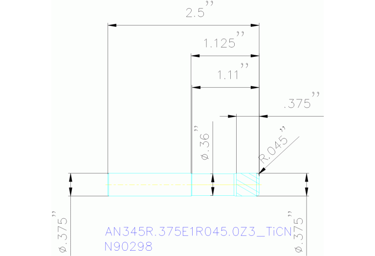 AN345R.375E1R045.0Z3 TICN